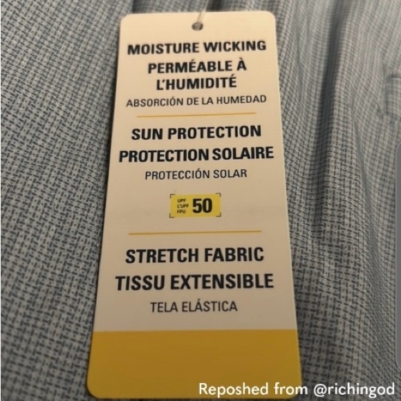 NWT Jack Nicklaus men’s “Infinity” blue UPF 50 stretch golf shorts, size 36 - Picture 10 of 15